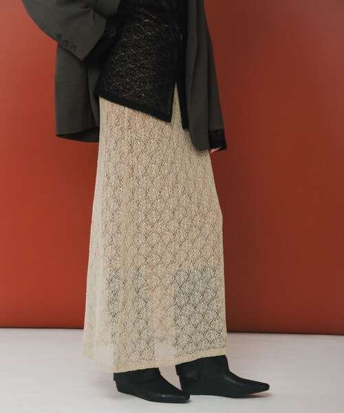 LAATO（ラート）の「melon lace skirt（スカート・レディース・インク/サブレ/パール・Free）」の22枚目の写真