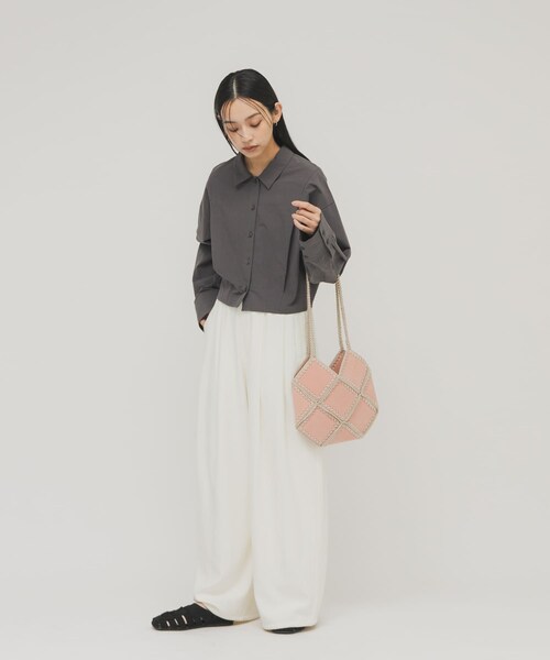 KBF（ケイビーエフ）の「パッチワークBAG（ショルダーバッグ・レディース・PINK/BROWN・One）」の16枚目の写真