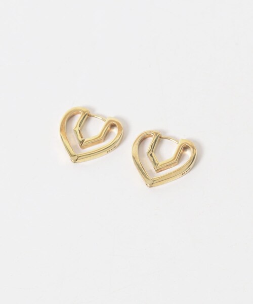 URBAN RESEARCH(アーバンリサーチ)の「PLOW Hug Heart Hoop Pierce S(ピアス(両耳用)・レディース・GOLD・-)」の4枚目の写真