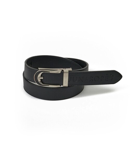 ROPE'（ロペ）の「エンボスロゴスライドベルト（ベルト・レディース・ブラック/ホワイト・F）」の2枚目の写真