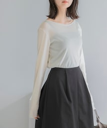 URBAN RESEARCH ROSSO WOMEN | シアーベロアバックシームカットソー(Tシャツ/カットソー)