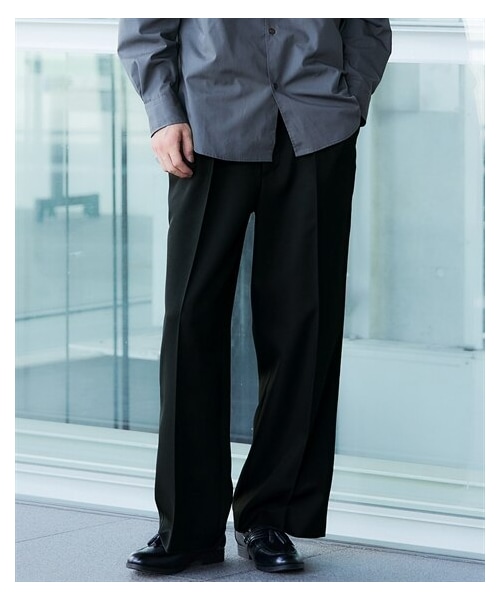 nissen（ニッセン）の「タックワイドスラックス【大きいサイズ有】（パンツ・メンズ・ブラウン/黒・M/L/LL/3L/4L/5L）」の4枚目の写真