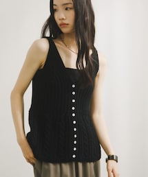 URBAN RESEARCH DOORS | Button Cotton Knit Vest(ベスト)