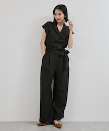 VIS | エアタン加工リラックスロンパース(サロペット/オーバーオール)