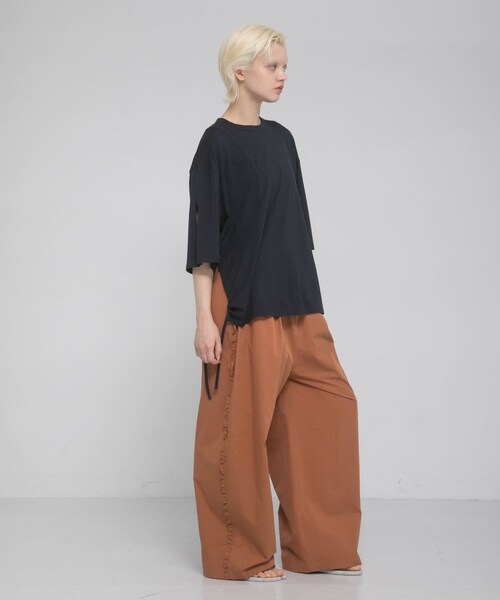 LAATO（ラート）の「shirring over tee（Tシャツ/カットソー・レディース・マロン/ミッドナイト/エッグ・Free）」の22枚目の写真