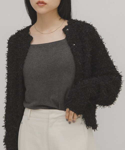 KBF（ケイビーエフ）の「ピーチスキン2WAYタンクトップ（タンクトップ・レディース・OFF/CHARCOAL/BLACK・One）」の17枚目の写真