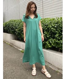 COTORICA | 袖タックセーラーカラーマキシワンピース(ワンピース)