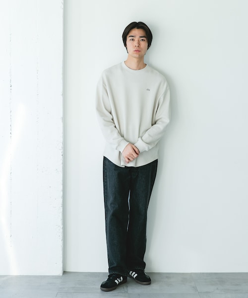 URBAN RESEARCH DOORS（アーバンリサーチドアーズ）の「『別注』LACOSTE×DOORS　THICK PIQUE ROUND LONG-SLEEVE（Tシャツ/カットソー・メンズ・HAMMAM/ABYSS BLUE/BIRCH/BLACK BIRD・3/4/5）」の15枚目の写真