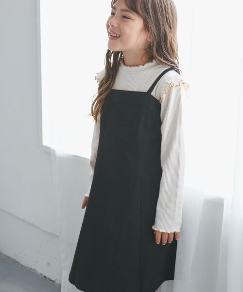 ROPE' PICNIC(ロペピクニック)の「【KIDS/キッズ】マーメイドキャミワンピース(ワンピース・キッズ・ブラック/ベージュ・L/M/S)」の10枚目の写真