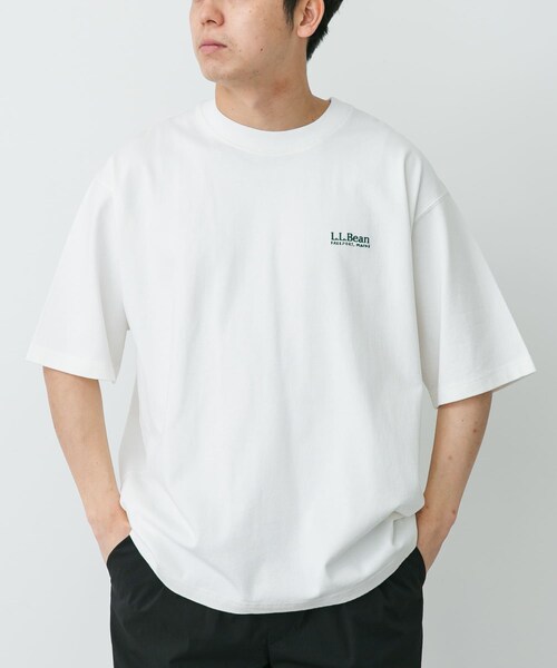 URBAN RESEARCH DOORS(アーバンリサーチドアーズ)の「L.L.Bean JAPAN EDITION UNION SHORT SLEEVE T-SHIRTS(Tシャツ/カットソー・メンズ・WHITE/BIRCH/TOP GREY/TEAL/NAVY/T.CHARCOAL・M/L/XL)」の7枚目の写真