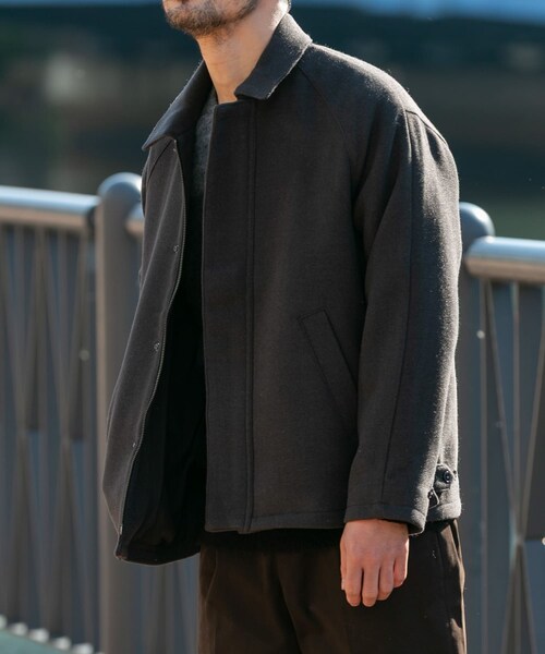 URBAN RESEARCH ROSSO(アーバンリサーチロッソ)の「『XLサイズあり』light meltonブルゾン(ブルゾン・メンズ・BLACK/NAVY/CHARCOAL/BROWN・M/L/XL)」の20枚目の写真