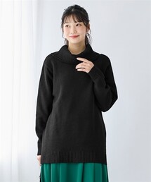 nissen | 大きいサイズ 静電気が起きにくい洗濯機で洗えるゆるオフタートルニットプルオーバー(ニット/セーター)