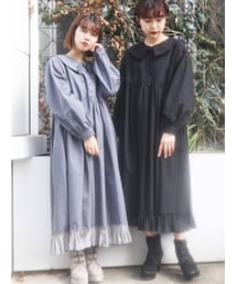 merry jenny | サテンコンビリボンワンピース(ワンピース)