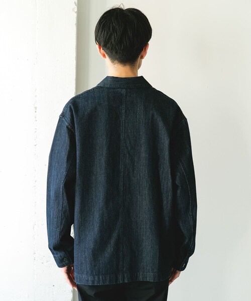 URBAN RESEARCH DOORS（アーバンリサーチドアーズ）の「デニムシャツカバーオール（カバーオール・メンズ・O.W./USED/BLACK・M/L）」の22枚目の写真