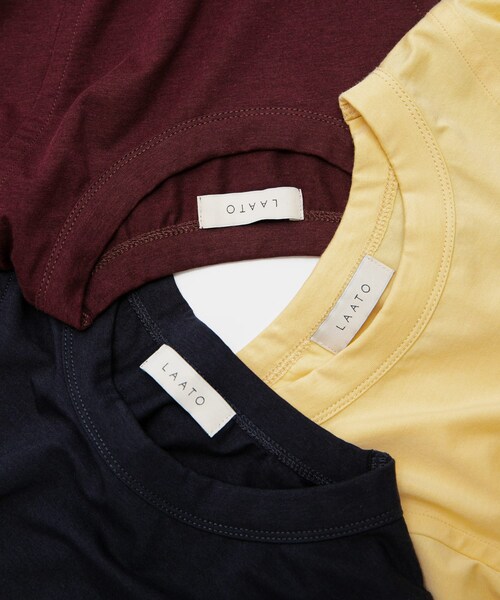 LAATO（ラート）の「shirring over tee（Tシャツ/カットソー・レディース・マロン/ミッドナイト/エッグ・Free）」の14枚目の写真