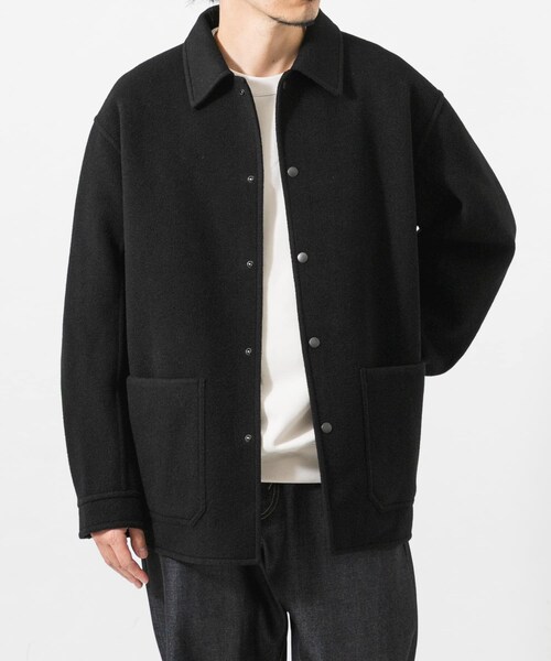 URBAN RESEARCH(アーバンリサーチ)の「『別注』FRAIZZOLI×URBAN RESEARCH REVER COVERALL JACKET(カバーオール・メンズ・BLACK/BROWN/廃盤・46/48/M/L)」の10枚目の写真