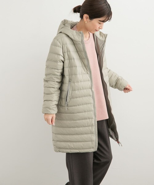 URBAN RESEARCH DOORS（アーバンリサーチドアーズ）の「DANTON　MIDDLE DOWN HOODED COAT（その他アウター・レディース・M.GREY/BLACK/GREIGE・S）」の22枚目の写真