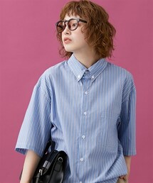 Le temps riche | ハーフスリーブボタンダウンシャツ＜Letempsriche＞(シャツ/ブラウス)