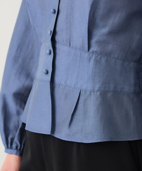 ROPE'（ロペ）の「カールマイヤーウエストタックペプラムブラウス/イージーケア（シャツ/ブラウス・レディース・ブルー系/ピンク系・36/38）」の21枚目の写真