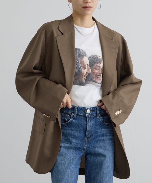 ADAM ET ROPE'（アダムエロペ）の「【J'aDoRe・一部店舗限定】【COUTURE D'ADAM（クチュール ド アダム）】BIG JK Single Blazer Desert（テーラードジャケット・レディース・キャメル・38）」の19枚目の写真