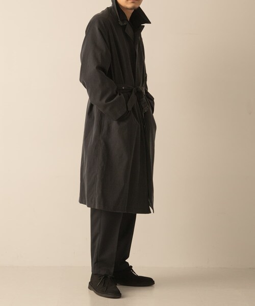 URBAN RESEARCH(アーバンリサーチ)の「A PRESSE Lining Silk Coat(ステンカラーコート・メンズ・NAVY・2/3)」の6枚目の写真