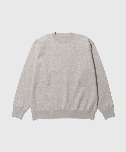 ADAM ET ROPE'（アダムエロペ）の「【Yonetomi/ヨネトミ】RIGID CASHMERE SWEATER P/O <TOP GRAY>（ニット/セーター・メンズ・グレー・2/3/4）」の4枚目の写真