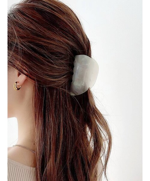 RESEXXY（リゼクシー）の「ニュアンスヘアクリップ（バレッタ/ヘアクリップ・レディース・ホワイト/ピンク/ブラウン・F）」の6枚目の写真