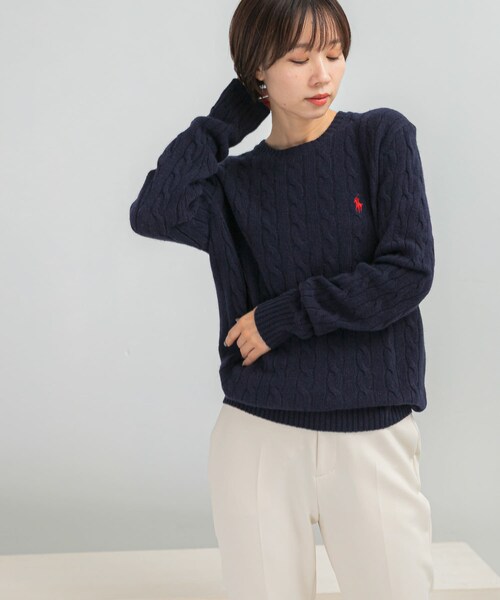 URBAN RESEARCH ROSSO（アーバンリサーチロッソ）の「POLO RALPH LAUREN　WOOL CASHMERE KNIT（ニット/セーター・レディース・NAVY/GREY/BROWN・S/M）」の20枚目の写真