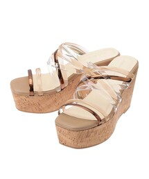 MERCURYDUO | クリアチューブウェッジサンダル(サンダル)