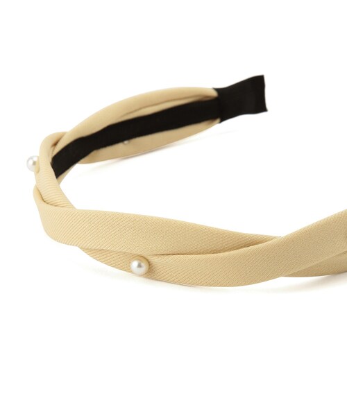 ROPE' PICNIC(ロペピクニック)の「パールポイントツイストカチューシャ(カチューシャ・レディース・ブラック/キナリ・F)」の10枚目の写真