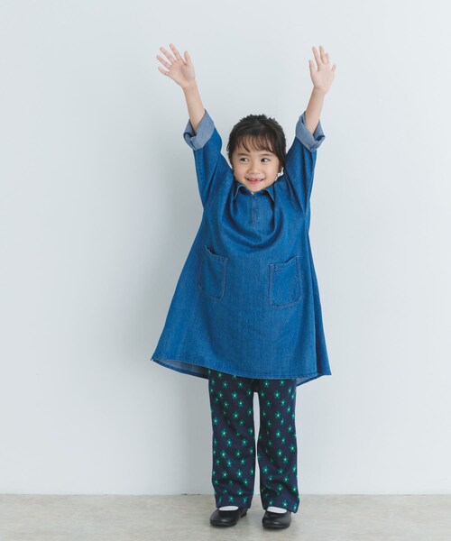 URBAN RESEARCH DOORS（アーバンリサーチドアーズ）の「デニムミニワンピース(KIDS)（ワンピース・キッズ・INDIGO/ONE WASH・105/120/135）」の6枚目の写真