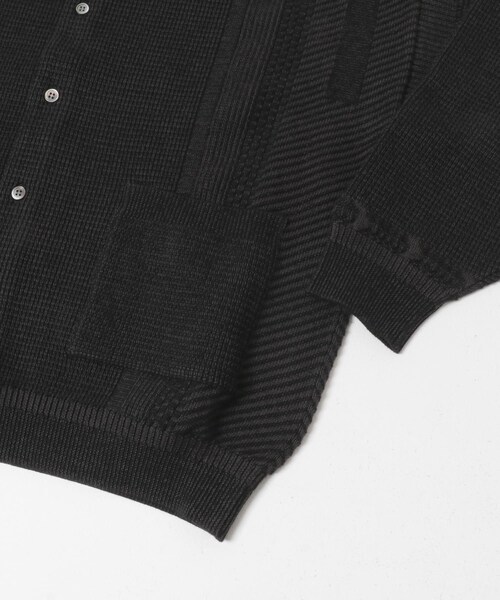 URBAN RESEARCH DOORS（アーバンリサーチドアーズ）の「YASHIKI　SHINRYO CARDIGAN（カーディガン/ボレロ・メンズ・BLACK/MIX GRAY/GREIGE・1/2）」の7枚目の写真