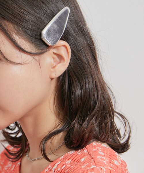 VIS（ビス）の「【2個SET】合皮ヘアピン（ヘアピン・レディース・ピンク/シルバー・F）」の2枚目の写真