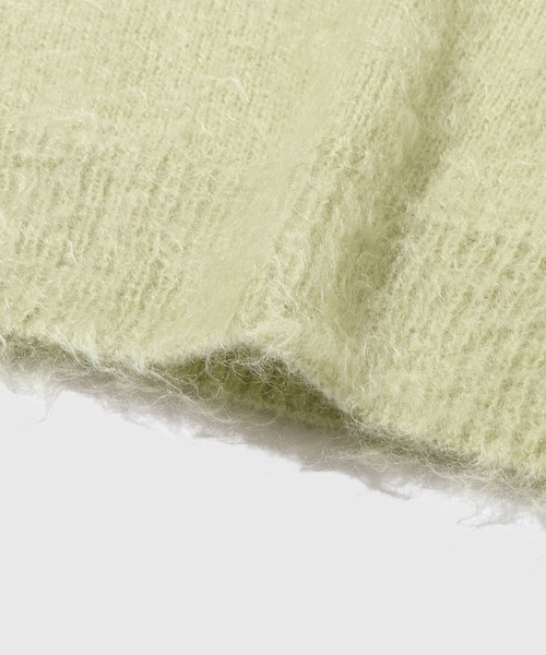 ADAM ET ROPE'(アダムエロペ)の「【AURALEE/オーラリー】BRUSHED SUPER KID MOHAIR KNIT P/O(ニット/セーター・メンズ・ブラック/グリーン/カーキ・3/4)」の19枚目の写真