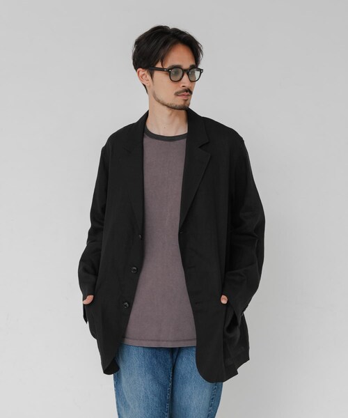 URBAN RESEARCH(アーバンリサーチ)の「『別注』CHEMISE D'ADAM×URBAN RESEARCH SHIRTS JACKET SINGLE(テーラードジャケット・メンズ・BLACK/BLUE/BROWN・38/40/42)」の6枚目の写真