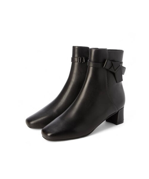 Riz raffinee（リズラフィーネ）の「リズ ラフィーネ Riz raffinee 【2WAY】モチーフリボンショートブーツ （ブーツ・レディース・BL/DBR・220/22cm/225/22.5cm/230/23cm/235/23.5cm/240/24cm/245/24.5cm）」の5枚目の写真