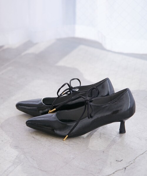 VIS（ビス）の「リボンヒールパンプス（パンプス・レディース・ブラック/ピンク/シルバー・L/M/S）」の21枚目の写真