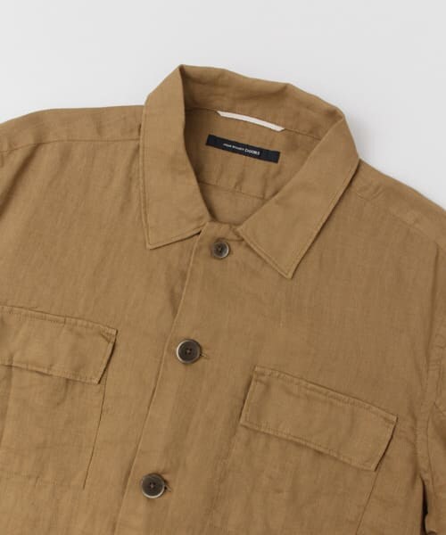 URBAN RESEARCH DOORS(アーバンリサーチドアーズ)の「リネンフィールドジャケット(ミリタリージャケット・メンズ・KHAKI/L.BROWN・38/40)」の14枚目の写真