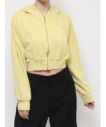 EVRIS | HEARTロゴクロップドパーカー(スウェット)