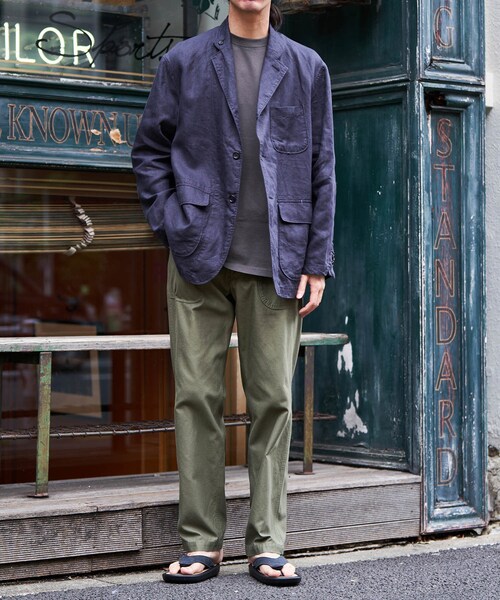 ADAM ET ROPE'（アダムエロペ）の「【BONCOURA/ボンクラ】ベイカーパンツ（その他パンツ・メンズ・オリーブ・28/30/32）」の3枚目の写真