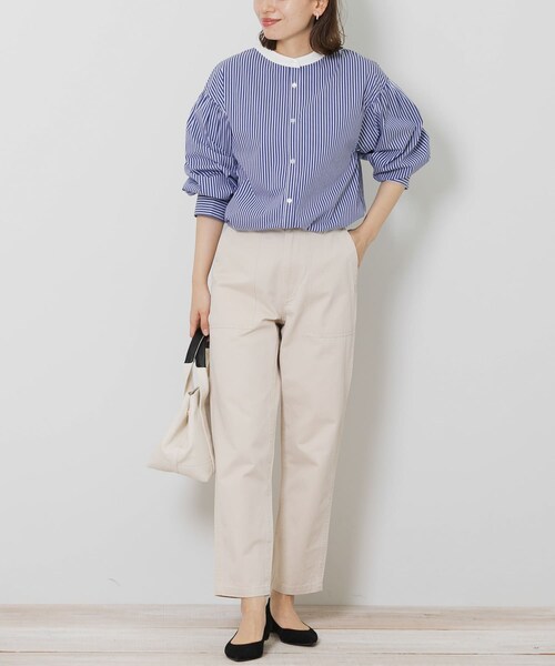 URBAN RESEARCH Sonny Label（アーバンリサーチサニーレーベル）の「ベイカーチノパンツ（チノパンツ・レディース・アイボリー/カーキ/キャメル/ネイビー・36/38）」の9枚目の写真