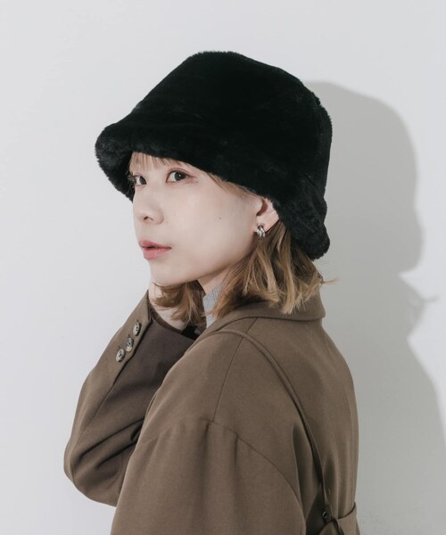 SMELLY（スメリー）の「ファーバケットハット（ハット・レディース・IVO/BLK/BRN・-）」の19枚目の写真