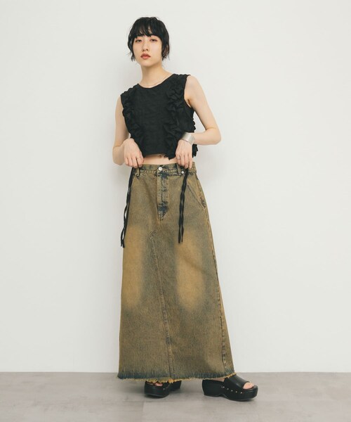 KBF（ケイビーエフ）の「スタッズサボサンダル（サンダル・レディース・BROWN/BLACK・37/38）」の8枚目の写真