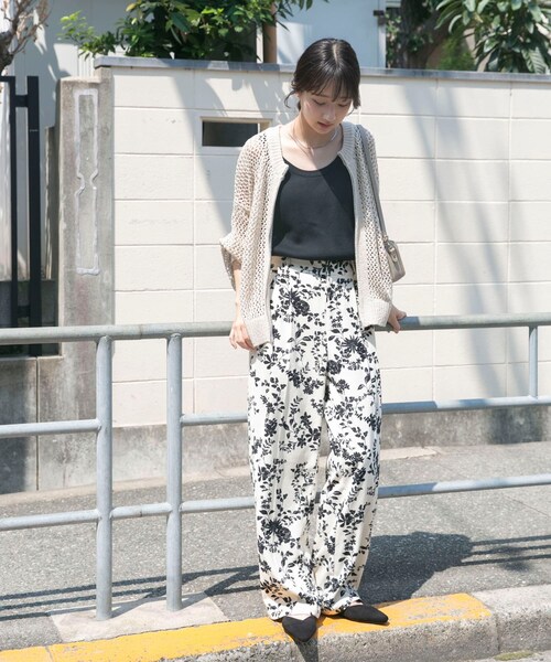 ITEMS URBANRESEARCH（アイテムズ アーバンリサーチ）の「メッシュジップニットカーディガン（ニット/セーター・レディース・BRN/GREGE/BLK・FREE）」の15枚目の写真