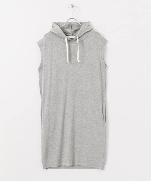 TRベア裏毛フード付きワンピース