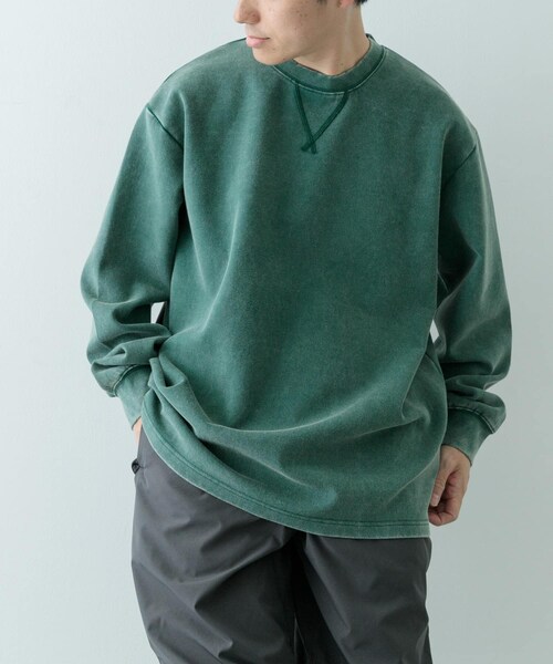 ITEMS URBANRESEARCH(アイテムズ アーバンリサーチ)の「フェードダンボール クルーネックTops(Tシャツ/カットソー・メンズ・BLK/NVY/GRN・M/L)」の17枚目の写真