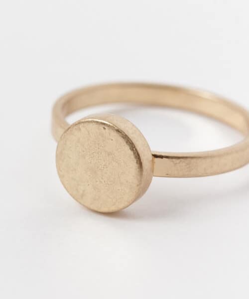 SENSE OF PLACE by URBAN RESEARCH（センスオブプレイスバイアーバンリサーチ）の「サークルポイントリング（リング・レディース・MAT GOLD/MAT SILVER・1/2）」の6枚目の写真