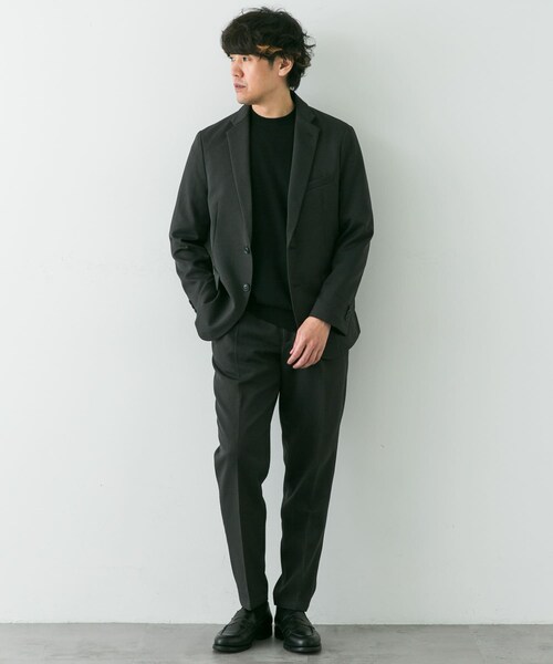 URBAN RESEARCH DOORS（アーバンリサーチドアーズ）の「LIFE STYLE TAILOR　ウールライクソフトツイルストレッチパンツ（スラックス・メンズ・GRAY/NAVY/BROWN・S/M/L/XL）」の14枚目の写真