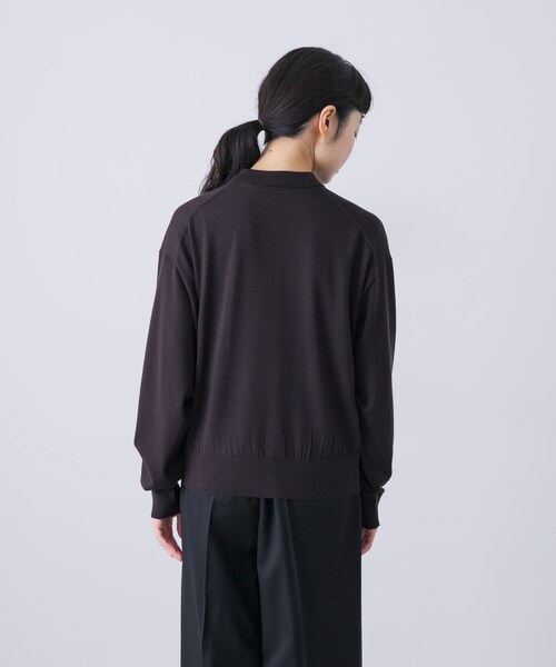 かぐれ（カグレ）の「ウールポロニットカーディガン（カーディガン/ボレロ・レディース・RED/BROWN/BLACK・Free）」の16枚目の写真