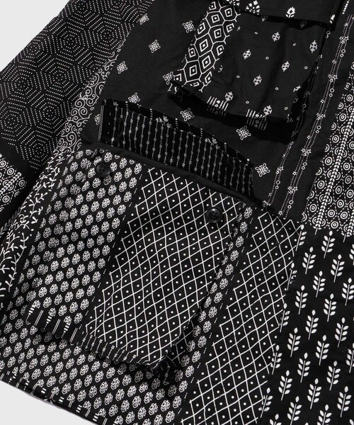 ADAM ET ROPE'(アダムエロペ)の「【ENGINEERED GARMENTS for WILD LIFE TAILOR】EX BDU Jacket - Cotton Patchwork Print(その他アウター・メンズ・ブラック・L/M/S/XS)」の17枚目の写真